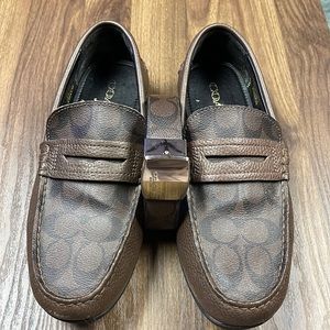 Mens Coach Penny Signature Loafer Mahogany